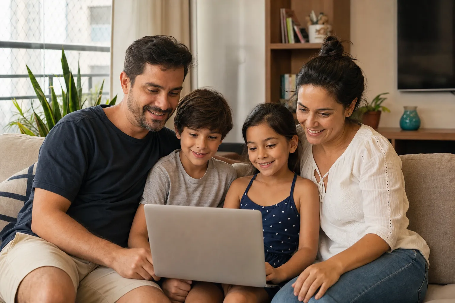 Família de Campinas escolhendo plano de saúde individual ou familiar — comparar Notre Dame, Beneficência Portuguesa, Única e Select