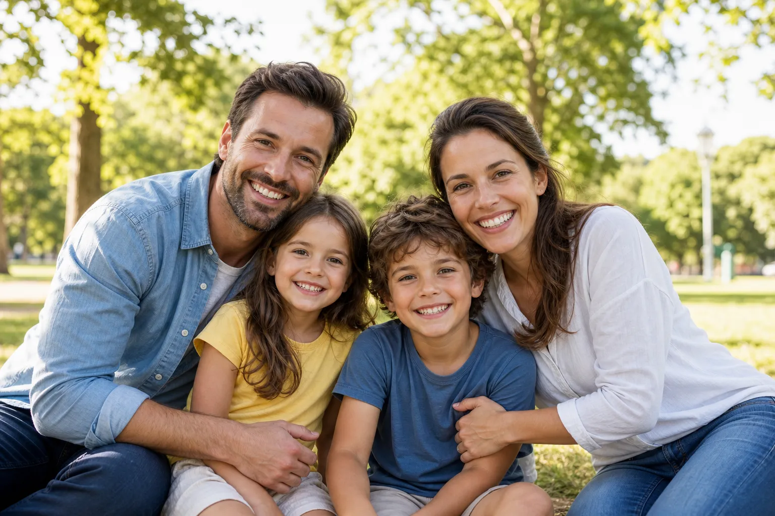 Família de Curitiba escolhendo plano de saúde individual ou familiar — comparar Notre Dame, Beneficência Portuguesa, Única e Select